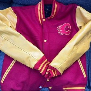 NEW Calgary Flames Varsity Jacket
